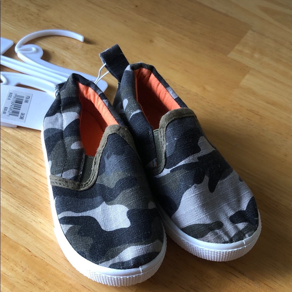 Boys Camouflage Slip-On Kids Shoes